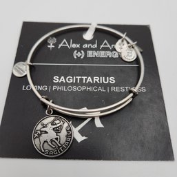 NWT Alex & Ani Szgittarius Russian Silver Charm Bracelet