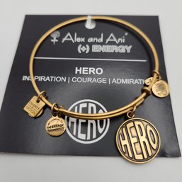 NWT Alex & Ani Hero Russian Gold Charm Bracelet