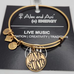 NWT Alex & Ani Live Music Russian Gold Charm Bracelet