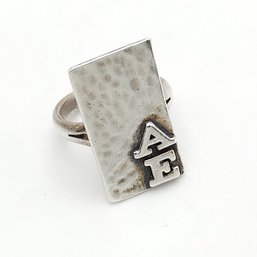 Vintage Sterling Silver Initial Ring