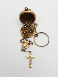 Antique Rosary In A Case