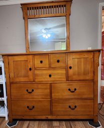 Large Pine Mission Style Dresser