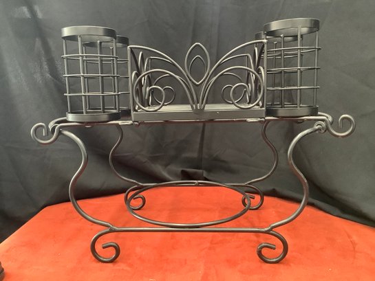 BUFFET/PICNIC  Utensils HOLDER FOR  YOUR PLATES, NAPKINS, FORKS AND MORE