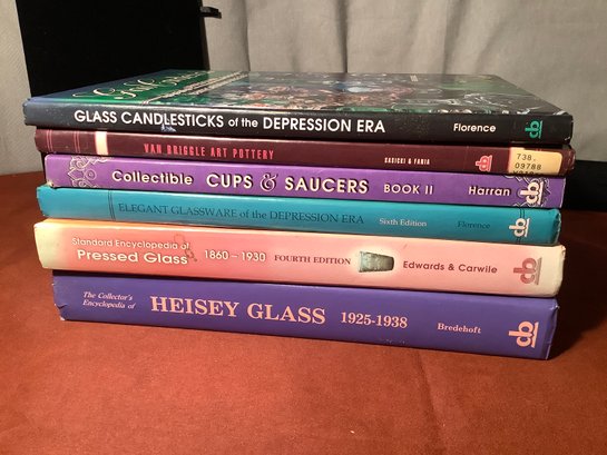 Books On Heisey Glass, Depression Glass, Van Briggle Art Pottery & More