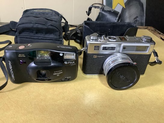 35 Mm Cameras Fuji And Yashica