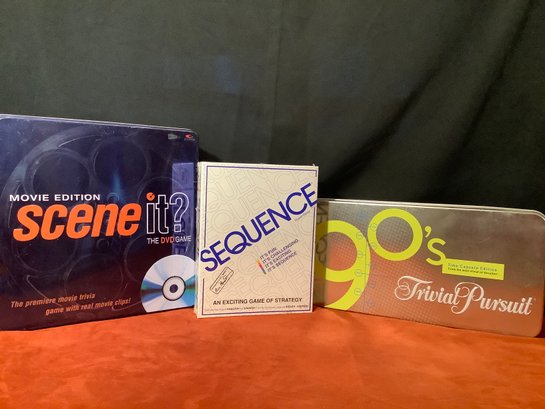 Group Of 3 Great Games-Sequence Is New
