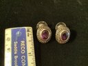 3 Pair Earrings Sterling  Silver 925
