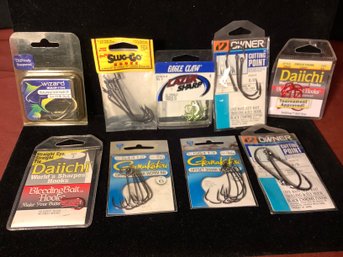 New-Name Brand Fishing Hooks In Packages