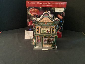 Dept 56 St Nicks Toy Land Battery Operated