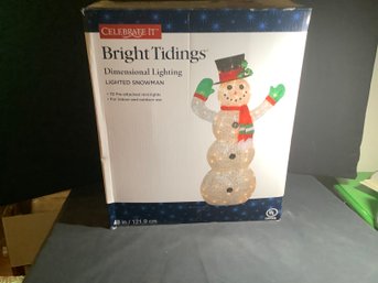 Bright Tidings Snowman 48 Inches Tall