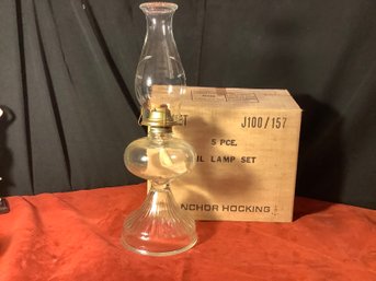 New  In Original Box-Anchor Hocking Oil Lamp Group 2