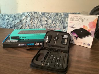 Portable. DVD Writer, Logitech Keyboard, Inland Keyboard & More