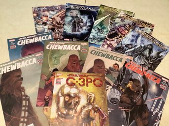 Comics Obi Wan & Anakin, Chewbacca, C-3PO