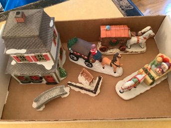 Assorted Dept 56 & Lefton Pieces