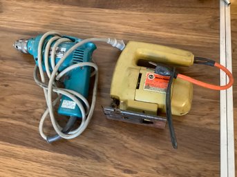 Makita Corded Electric Drill & Black & Decker Jig Saw