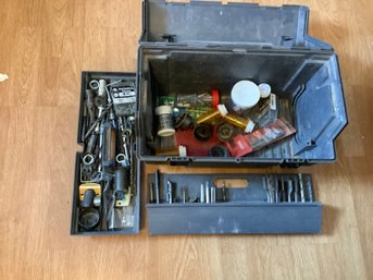 Tool Box With Drill Bits, Hole Saws & Fasteners