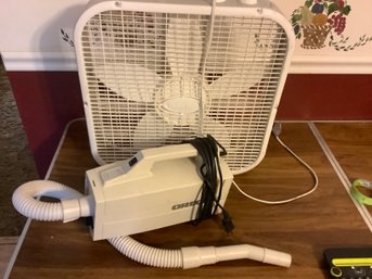 Box Fan And Oreck Vacuum