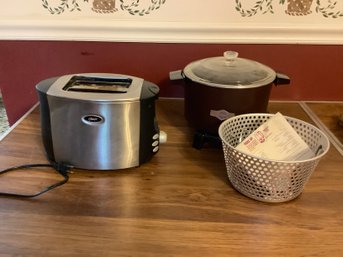 Crock Pot, Fryer, & Toaster