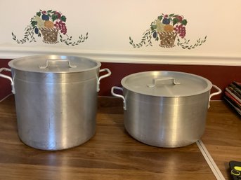 Two Large NSF Stock Pots