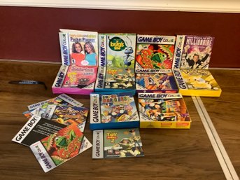 Empty Nintendo Game Boy Boxes & Bookets