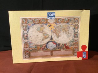 New In Sealed Package-World Map Puzzle 2,000 Pieces