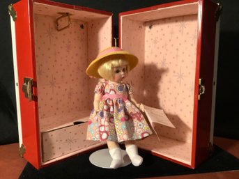 Vintage 1950-60s Doll Trunk Carrying Case W/ Madame Alexander Doll