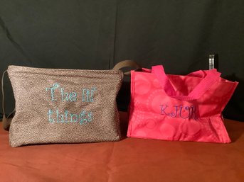 Thirty-One Utility Laundry Bag &  Pink Carry All