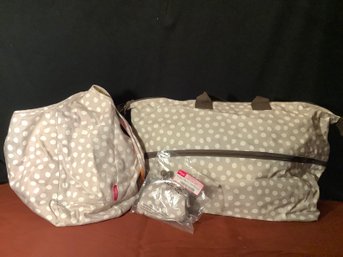 Thirty-One Large Tote With Matching Pocketbook/Shoulder Bag & Coin Purse