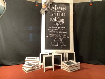 Wedding Sign Welcome To Our Unplugged Wedding Turn Off Cell Phones & Alot More