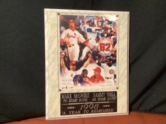 Mark MCGwire & Sammy Sosa Plaque