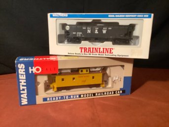 NEW- Walthers Ho Scale Train Caboose & Offset Hopper-see Descrip