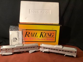 NEW-Rail King  Electric Train- RDC BUDD CAR SET