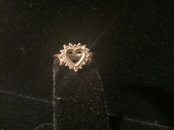 14 KT HEART STYLE RING