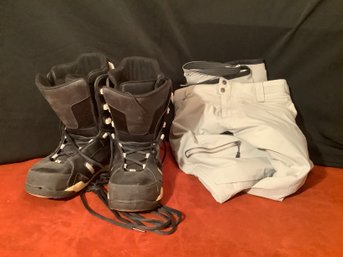 Snowboarding Boots And Pants