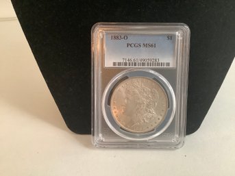 Graded Morgan Silver Dollar 1883-O PCGS MS 61