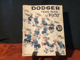 1957 Brooklyn Dodgers Yearbook- Over 67 Yrs Old!