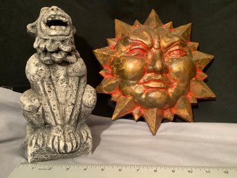 GARDEN DECOR GARGOYLE AND THE SUN