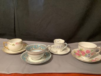 An Assortment Of Cups & Saucers-From England