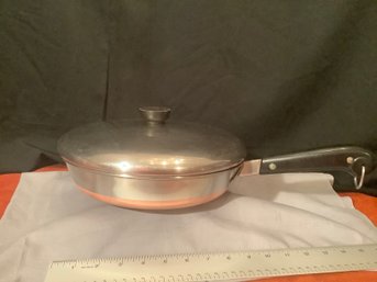 Vintage Revere Ware Copper Bottom Frying Pan