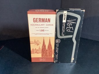Vintage German And Latin Vocbulary Cards