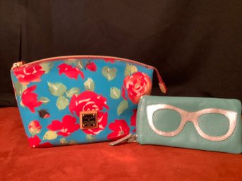 New-Dooney & Bourke Cosmetic Bag & IlI Eyeglass Case