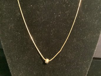 14 Kt Yellow Gold Pendant & Chain