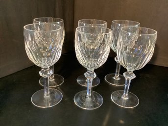 6  Rare Waterford Crystal Curraghmore Water Glass Lot 2