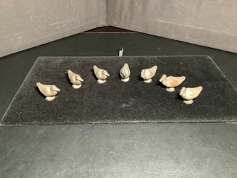 7 Mini Cast Iron Ducks