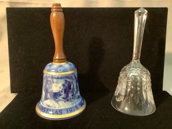 Kaiser- Collectible  Christmas Bell & Crystal Bell
