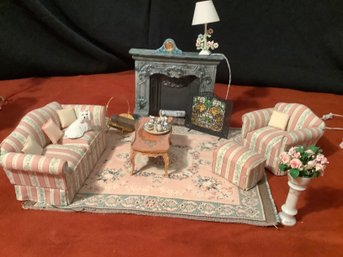 Miniature Dollhouse Furniture-The Livingroom
