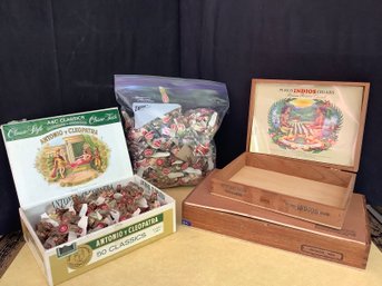 Collectible Wood Cigar Boxes & Cigar  Bands
