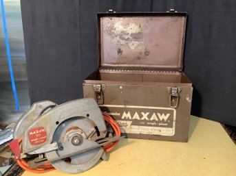 Vintage Oster MAXAW Circular Saw With Case