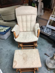 Glider Chair With Foot Rest