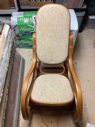 Curved Wood Rocking Chair